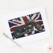 Patriottische Uniefaciliteit, vlag van de VK, moto Rechthoekige Sticker (Envelop)