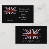 Patriottische Union Jack Britse Union Flag Visitek Visitekaartje (Voorkant / Achterkant)