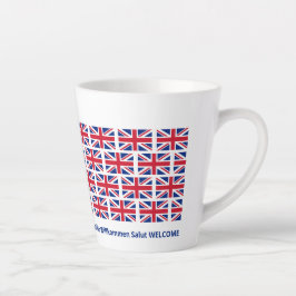 Patriottische Union Jack UK vlag gastvrijheid Latte Mok