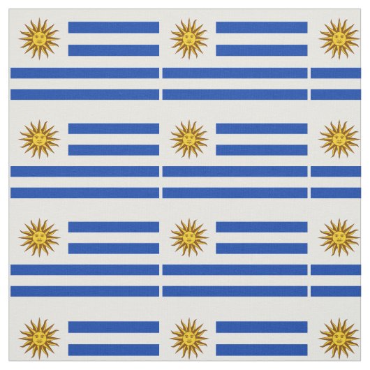 Patriottische Uruguay-vlag Stof (Swatch)