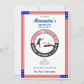 Patriottische US Sack Toss Cornhole Graduation Par Kaart (Voorkant)