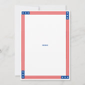 Patriottische US Sack Toss Cornhole Graduation Par Kaart (Achterkant)