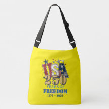 Patriottische USA250 Freedom Eagle Gele Kruistas