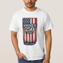 Patriottische USA 250e verjaardag T-shirt