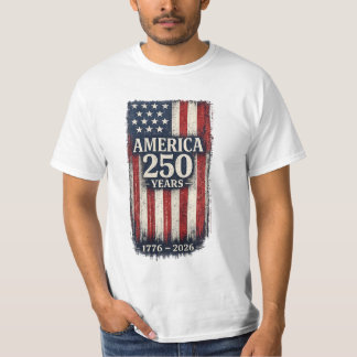 Patriottische USA 250e verjaardag T-shirt