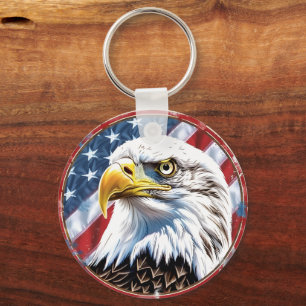 Patriottische USA Adelaar Sleutelhanger Cadeau