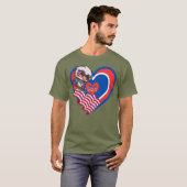 patriottische USA-adelaar T-shirt (Voorkant volledig)