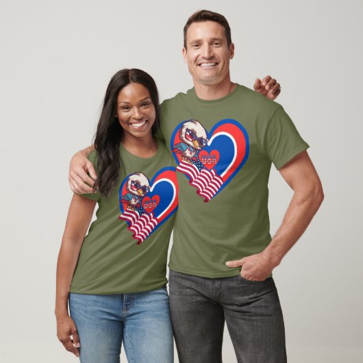 patriottische USA-adelaar T-shirt (Unisex)