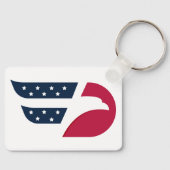 Patriottische USA Adelaarsvleugel Sleutelhanger (Voorkant)