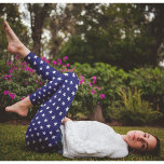 Patriottische USA Blauwe Witte Sterren Sport Team  Leggings<br><div class="desc">Custom, modern, cool, chique, stijlvol, ademend, met de hand genaaid, Amerikaanse vlag witte sterren op marineblauw geometrisch patroon vrouwen full length mode leggings workout sport yoga gym hardloopbroek, die zich uitstrekt om je lichaam te passen, knuffels op alle juiste plaatsen, stuitert terug na het wassen, en verliest hun vorm niet...</div>