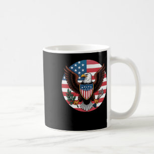 Patriottische USA Eagle Shield Amerikaanse vlag 4e Koffiemok