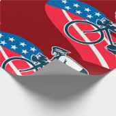 Patriottische USA Fietsen Amerikaanse vlag fietser Cadeaupapier
