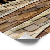  Patriottische USA Flag Stone Wall Kalligrafie Perfect Poster (Hoek)