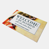 Patriottische USA Flag WELCOME Deurmat (Schuin)