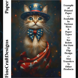 Patriottische USA Kat, Hoge Hoed Strik CS2 Ambacht