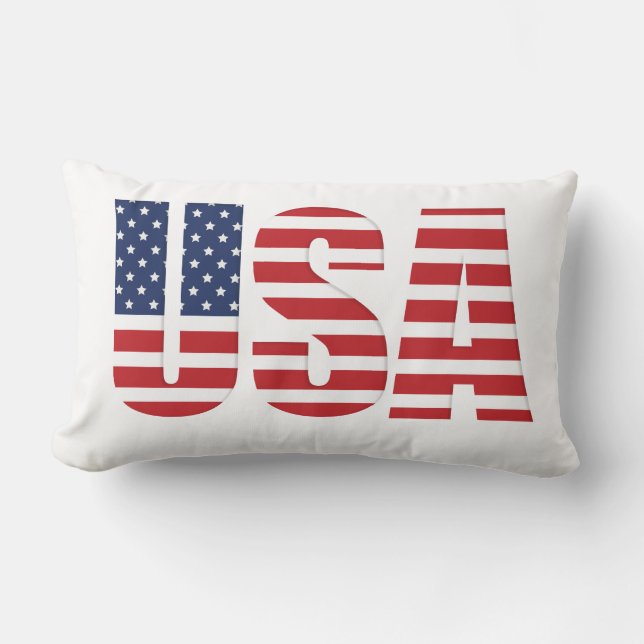 Patriottische USA kussen (Voorkant)