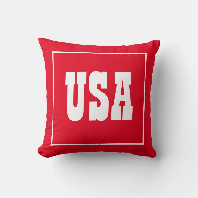 Patriottische USA-kussen Kussen (Voorkant)