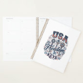 Patriottische USA Laat Vrijheid Sleutels Vector T- Planner (Display)