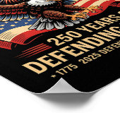 Patriottische Usa Leger Amerikaanse Militaire Para Poster (Hoek)