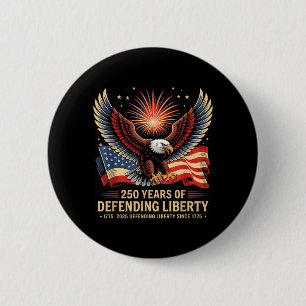 Patriottische USA Leger Militaire Parade 250ste Ronde Button 5,7 Cm