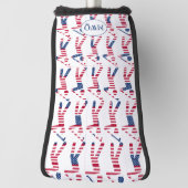 Patriottische USA-monogram PUTTER Golfheadcover (Draai 90)