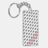 Patriottische USA Patroon Olympisch Team Sport Leu Sleutelhanger (Voorkant Links)