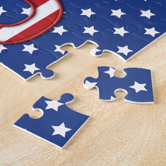 Patriottische USA Puzzel Legpuzzel (Zijkant)