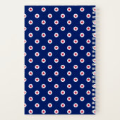Patriottische USA Rood Wit Blauw Sterren NAAM Amer Notitieboek (Achterkant)
