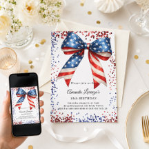 Patriottische USA strik rood wit blauw verjaardag