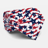 Patriottische USA stropdas voor heren (Opgerold)