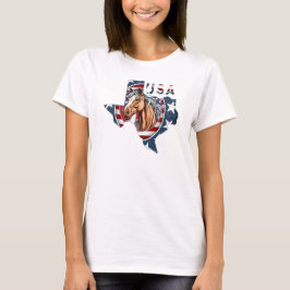 Patriottische USA Texas T-shirt