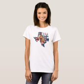 Patriottische USA Texas T-shirt (Voorkant volledig)