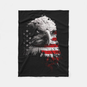 Patriottische Usa Vlag Gevechtsvliegtuigen Adelaar Fleece Deken