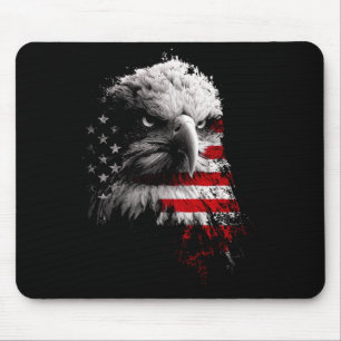 Patriottische Usa Vlag Gevechtsvliegtuigen Adelaar Muismat