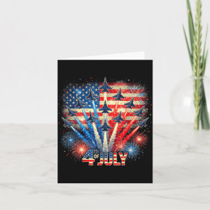 Patriottische usa vlag gevechtsvliegtuigen grappig kaart