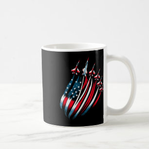 Patriottische Usa Vlag Gevechtsvliegtuigen Jongens Koffiemok