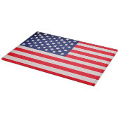 Patriottische USA Vlag Glas Snijplank – Amerika (Hoek)