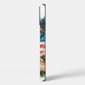 Patriottische USA Vlag Kale Adelaar iPhone / iPad  Case-Mate iPhone Case (Achterkant / Links)