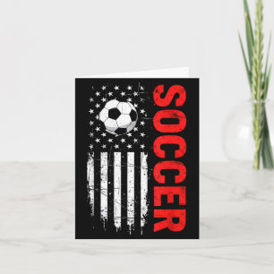 Patriottische usa voetbal met Amerikaanse vlag in Kaart