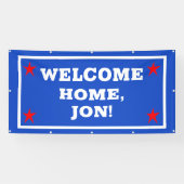 Patriottische USA Welkom Home Banner (Horizontaal)