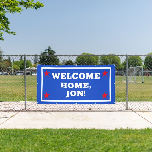 Patriottische USA Welkom Home Banner (Insitu)