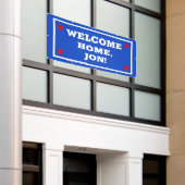 Patriottische USA Welkom Home Banner (Buitenkant Gebouw)