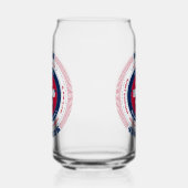 Patriottische Utah Typography Drinkware Set Blikvorm Glas (Rechts)