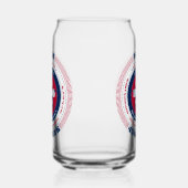 Patriottische Utah Typography Drinkware Set Blikvorm Glas (Links)