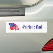 Patriottische vader bumpersticker (Op auto)