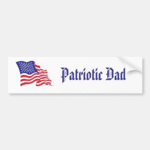 Patriottische vader bumpersticker