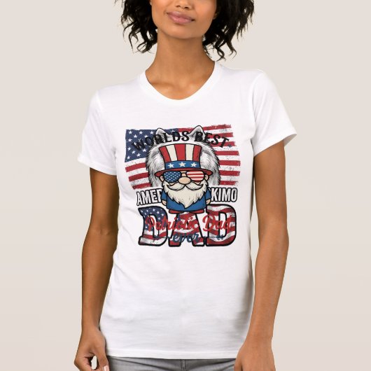 Patriottische vader kabouter vintage vector shirt  (Voorkant)