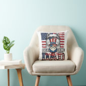 Patriottische vader kabouter vintage vector shirt  kussen (Stoel)