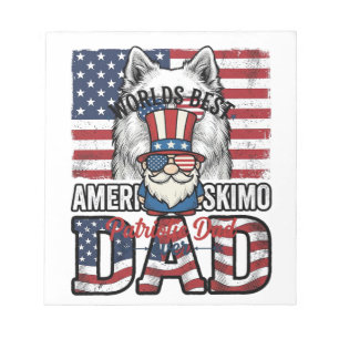 Patriottische vader kabouter vintage vector shirt notitieblok