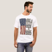 Patriottische Vader Vintage Vlag Citaat Shirt Ontw (Voorkant volledig)